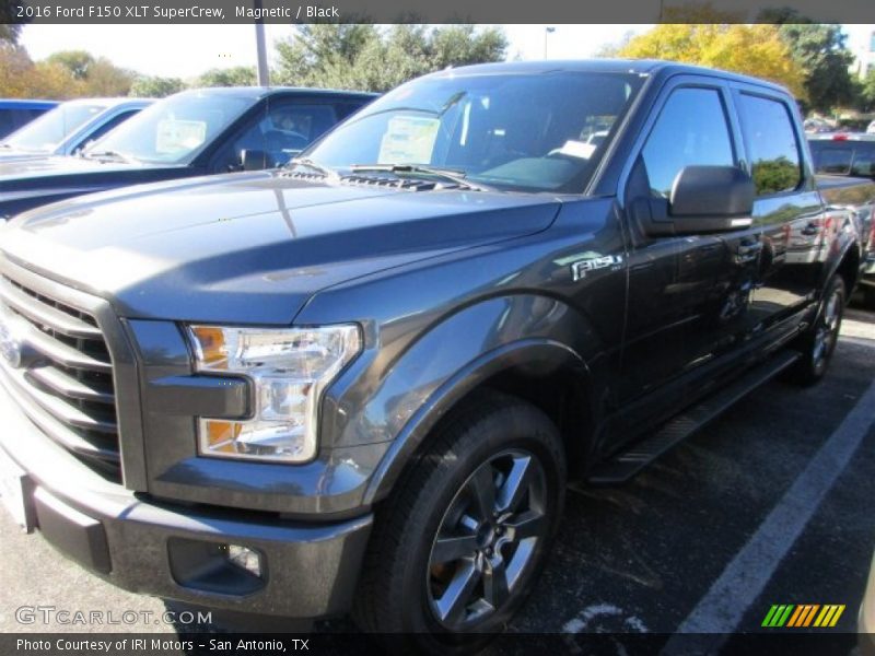 Magnetic / Black 2016 Ford F150 XLT SuperCrew