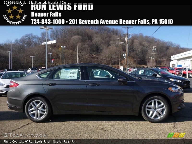 Magnetic Metallic / Dune 2016 Ford Fusion SE