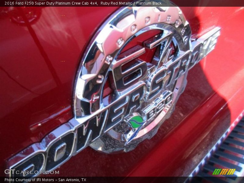 Ruby Red Metallic / Platinum Black 2016 Ford F250 Super Duty Platinum Crew Cab 4x4