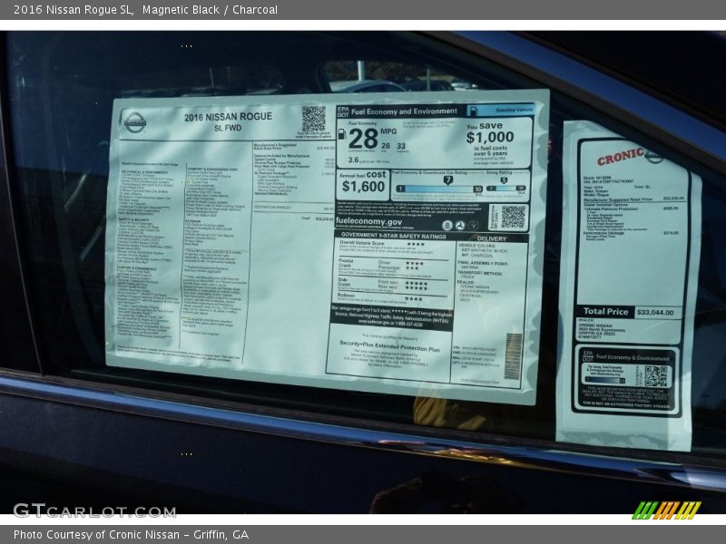 Magnetic Black / Charcoal 2016 Nissan Rogue SL