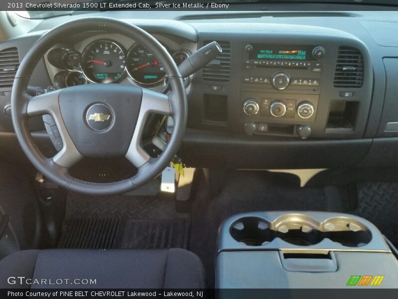Silver Ice Metallic / Ebony 2013 Chevrolet Silverado 1500 LT Extended Cab