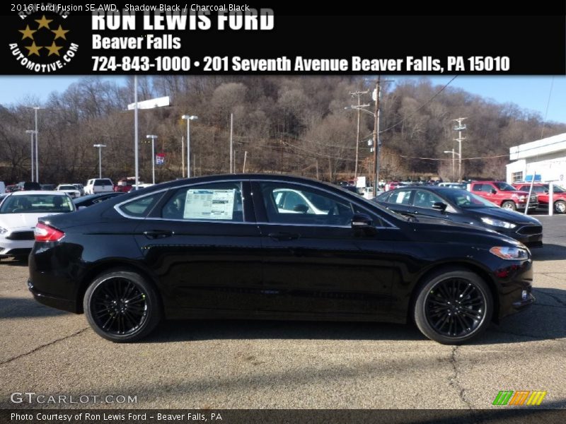 Shadow Black / Charcoal Black 2016 Ford Fusion SE AWD