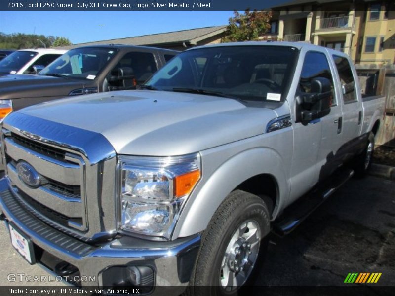 Ingot Silver Metallic / Steel 2016 Ford F250 Super Duty XLT Crew Cab