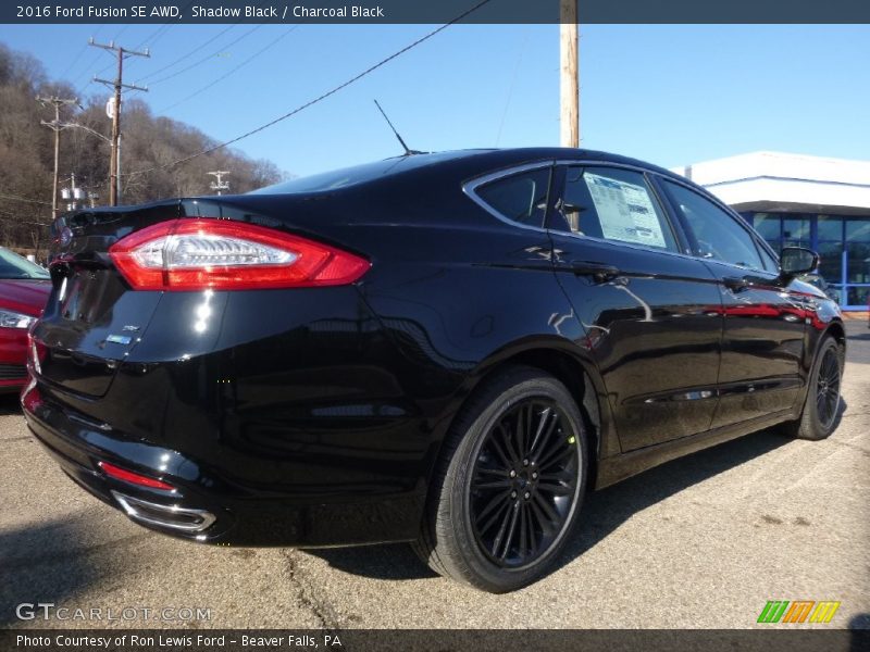 Shadow Black / Charcoal Black 2016 Ford Fusion SE AWD