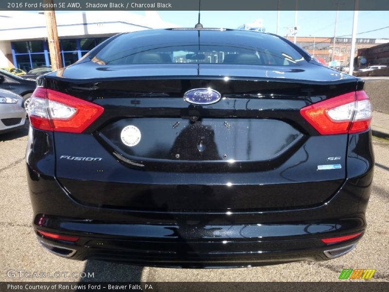 Shadow Black / Charcoal Black 2016 Ford Fusion SE AWD