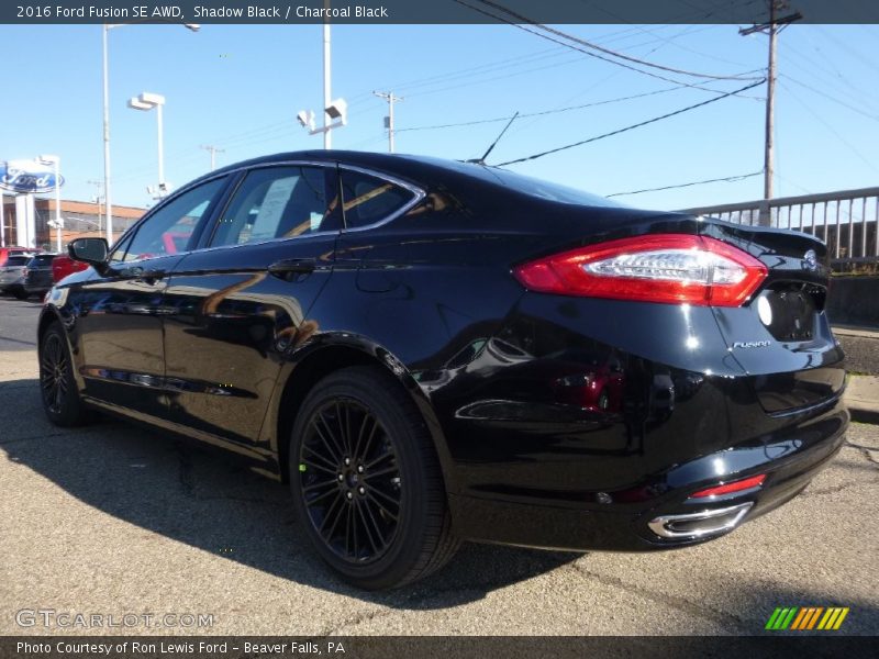 Shadow Black / Charcoal Black 2016 Ford Fusion SE AWD