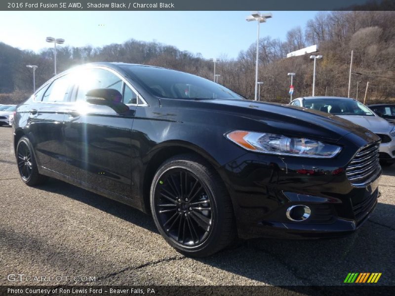 Shadow Black / Charcoal Black 2016 Ford Fusion SE AWD