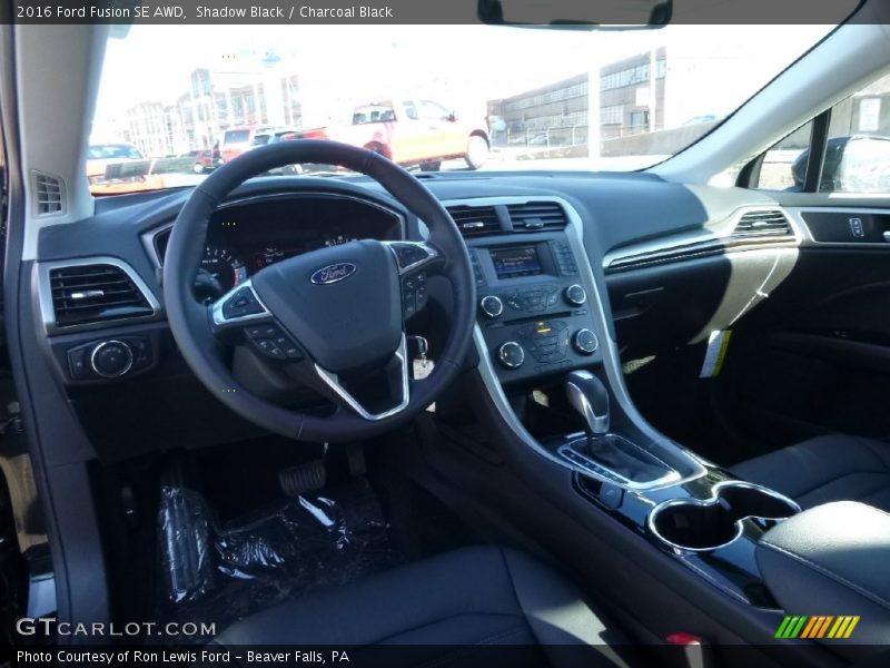Shadow Black / Charcoal Black 2016 Ford Fusion SE AWD