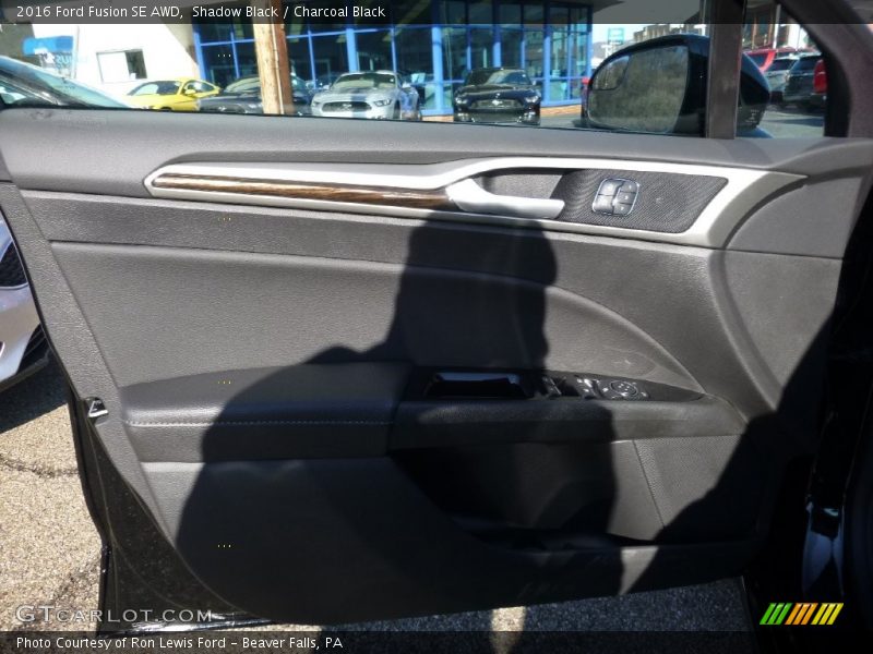 Shadow Black / Charcoal Black 2016 Ford Fusion SE AWD