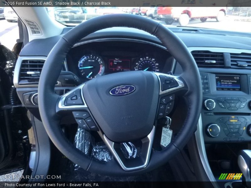 Shadow Black / Charcoal Black 2016 Ford Fusion SE AWD