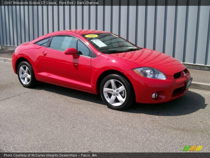 Pure Red / Dark Charcoal 2007 Mitsubishi Eclipse GT Coupe