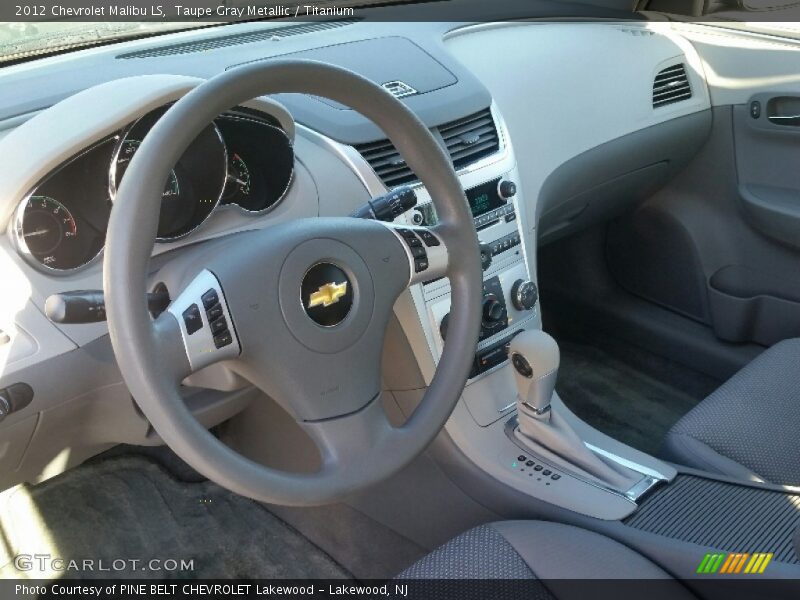 Taupe Gray Metallic / Titanium 2012 Chevrolet Malibu LS