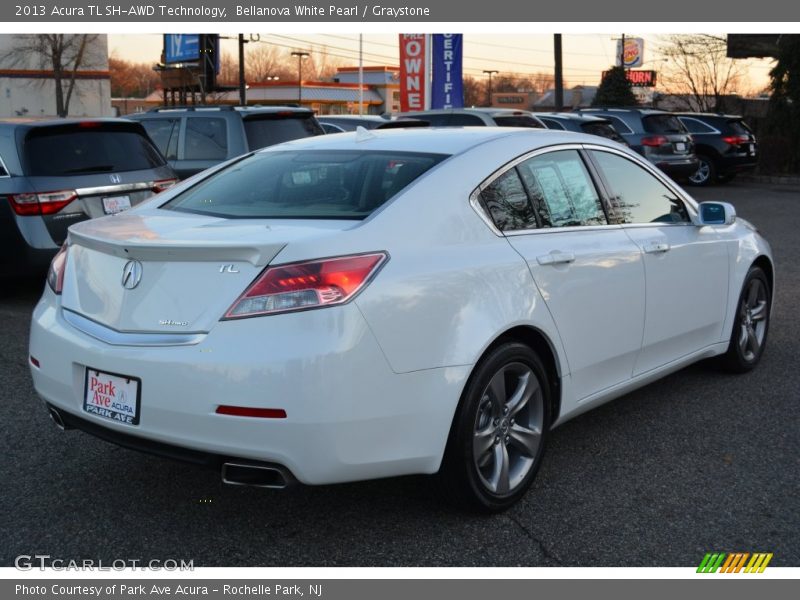 Bellanova White Pearl / Graystone 2013 Acura TL SH-AWD Technology