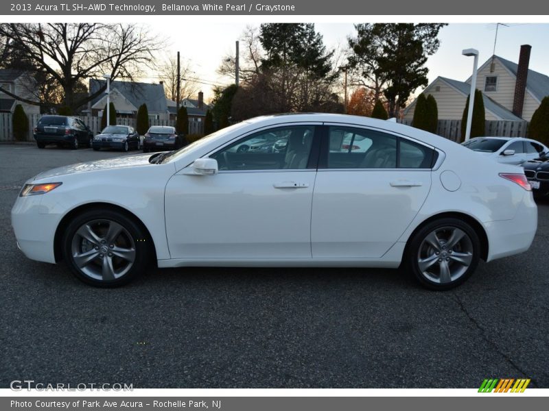 Bellanova White Pearl / Graystone 2013 Acura TL SH-AWD Technology