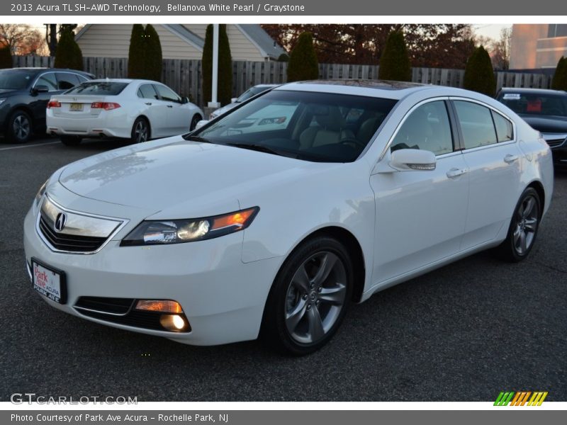 Bellanova White Pearl / Graystone 2013 Acura TL SH-AWD Technology