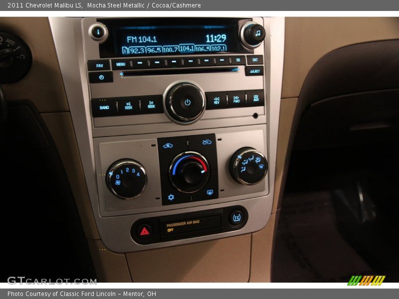 Mocha Steel Metallic / Cocoa/Cashmere 2011 Chevrolet Malibu LS