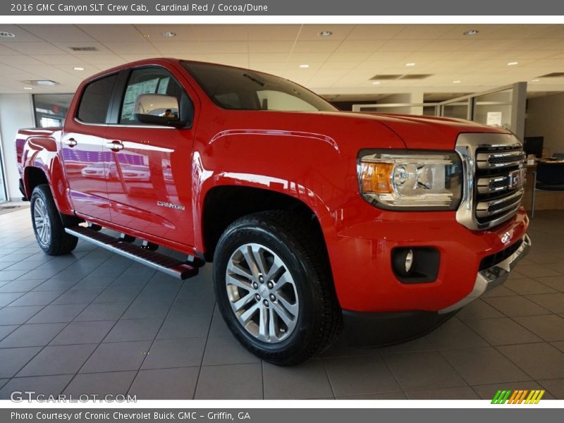 Cardinal Red / Cocoa/Dune 2016 GMC Canyon SLT Crew Cab