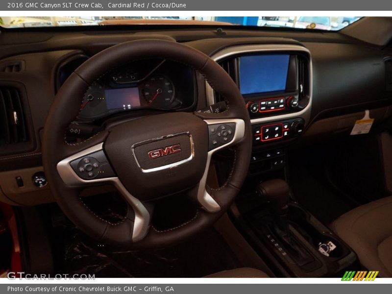 Cardinal Red / Cocoa/Dune 2016 GMC Canyon SLT Crew Cab