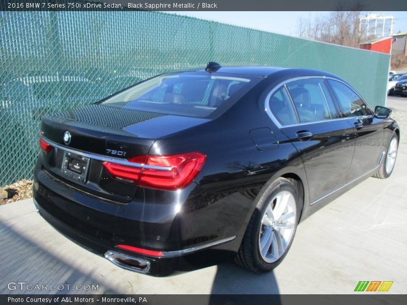 Black Sapphire Metallic / Black 2016 BMW 7 Series 750i xDrive Sedan