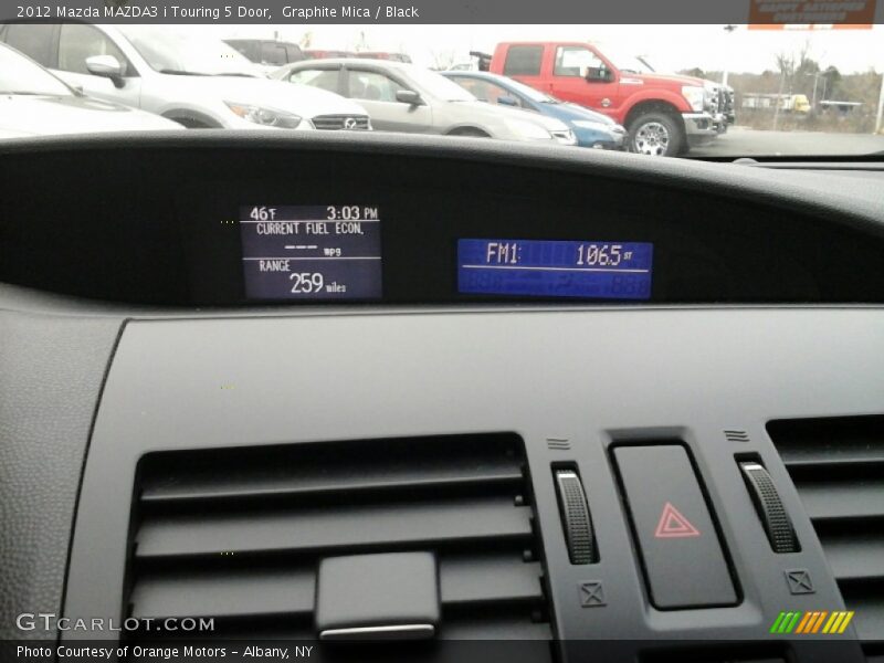 Graphite Mica / Black 2012 Mazda MAZDA3 i Touring 5 Door