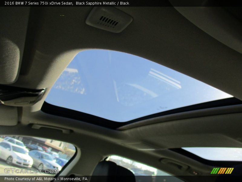 Black Sapphire Metallic / Black 2016 BMW 7 Series 750i xDrive Sedan