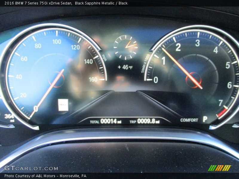 Black Sapphire Metallic / Black 2016 BMW 7 Series 750i xDrive Sedan