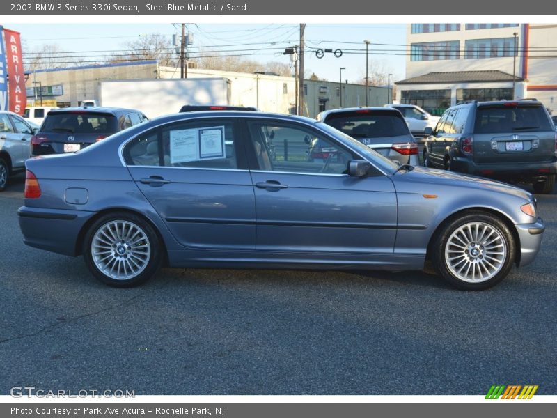 Steel Blue Metallic / Sand 2003 BMW 3 Series 330i Sedan