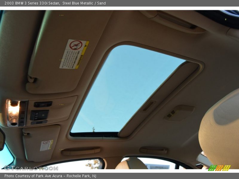 Steel Blue Metallic / Sand 2003 BMW 3 Series 330i Sedan
