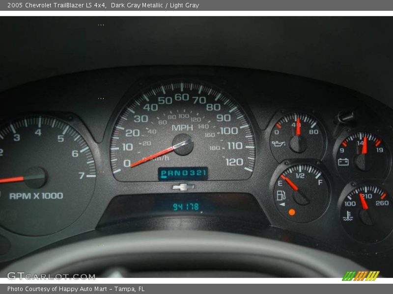 Dark Gray Metallic / Light Gray 2005 Chevrolet TrailBlazer LS 4x4