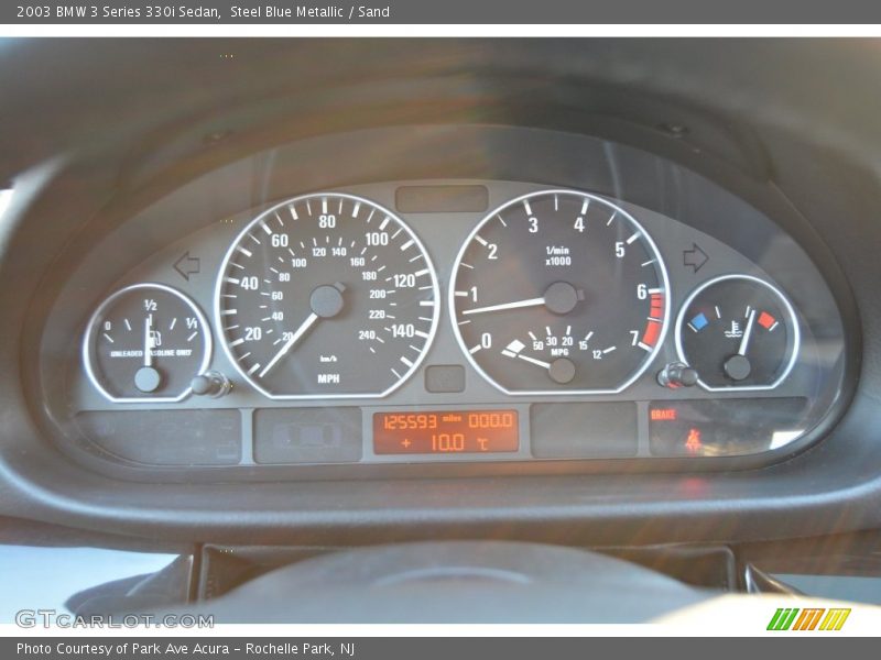 Steel Blue Metallic / Sand 2003 BMW 3 Series 330i Sedan