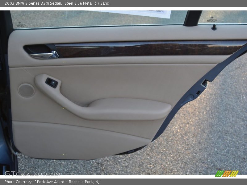 Steel Blue Metallic / Sand 2003 BMW 3 Series 330i Sedan