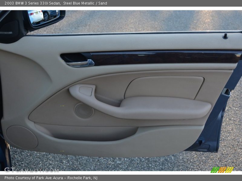 Steel Blue Metallic / Sand 2003 BMW 3 Series 330i Sedan