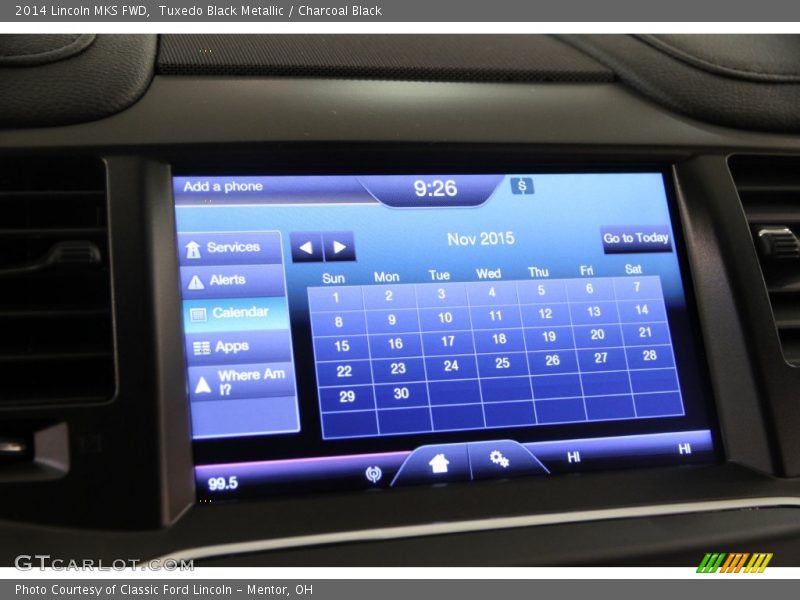 Tuxedo Black Metallic / Charcoal Black 2014 Lincoln MKS FWD