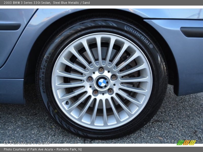 Steel Blue Metallic / Sand 2003 BMW 3 Series 330i Sedan