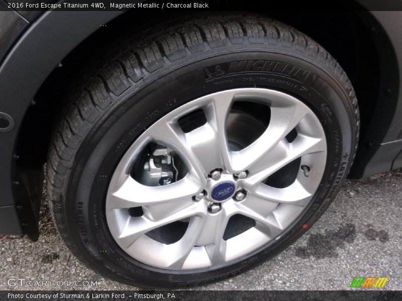 Magnetic Metallic / Charcoal Black 2016 Ford Escape Titanium 4WD