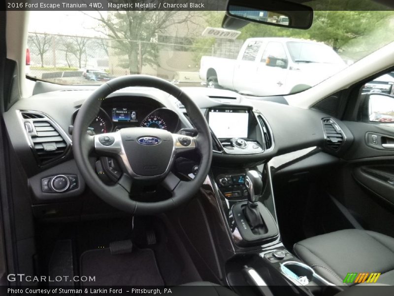 Magnetic Metallic / Charcoal Black 2016 Ford Escape Titanium 4WD