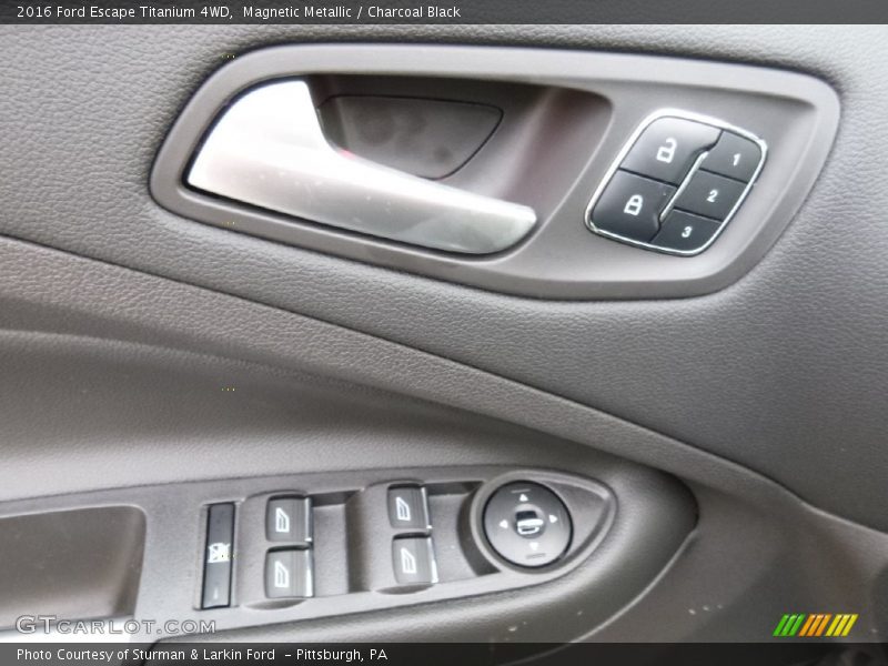 Magnetic Metallic / Charcoal Black 2016 Ford Escape Titanium 4WD