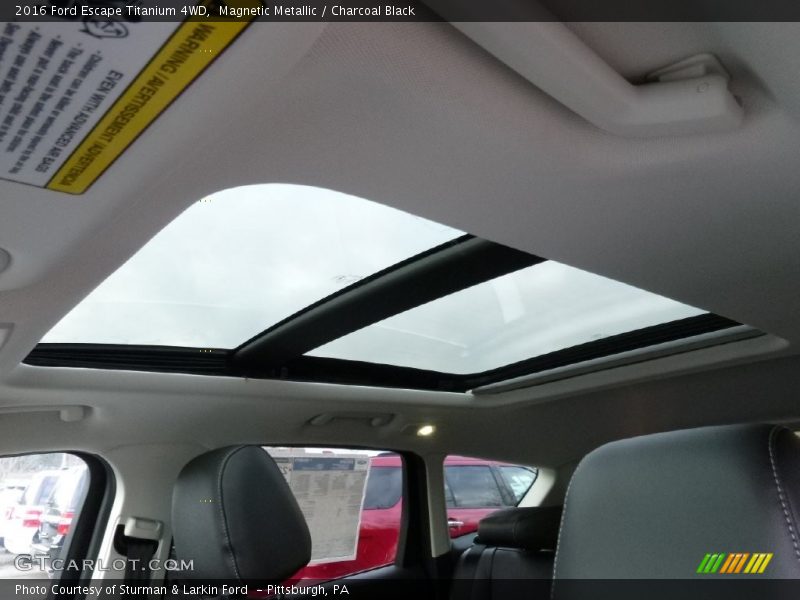 Magnetic Metallic / Charcoal Black 2016 Ford Escape Titanium 4WD