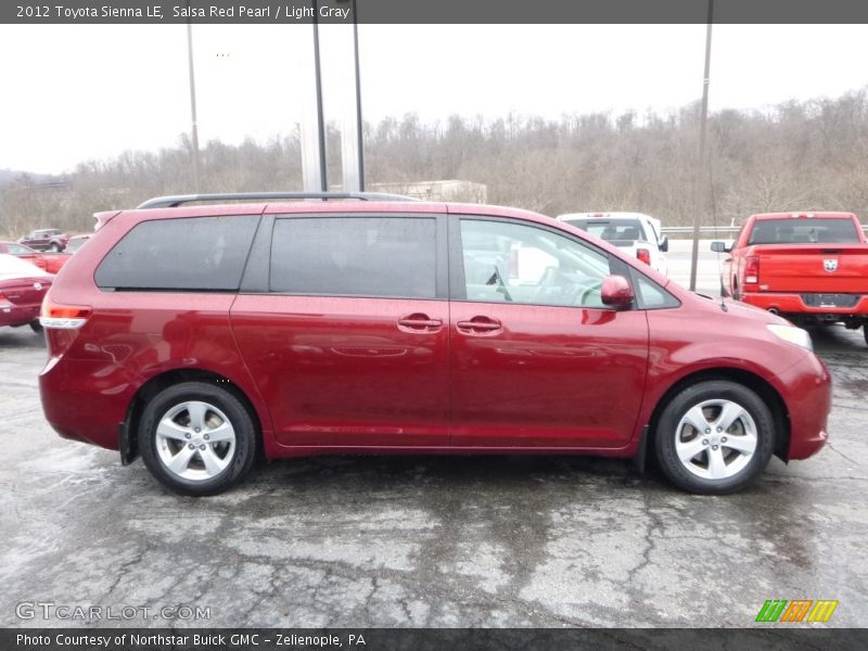 Salsa Red Pearl / Light Gray 2012 Toyota Sienna LE