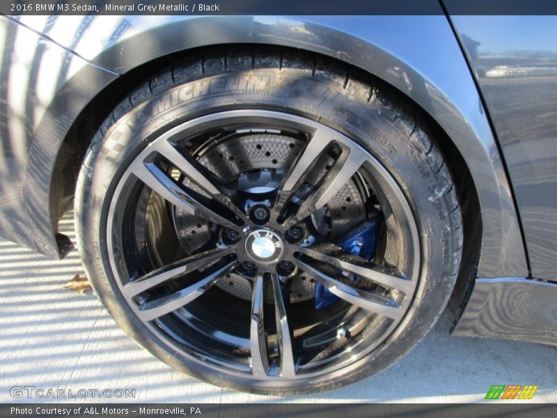Mineral Grey Metallic / Black 2016 BMW M3 Sedan