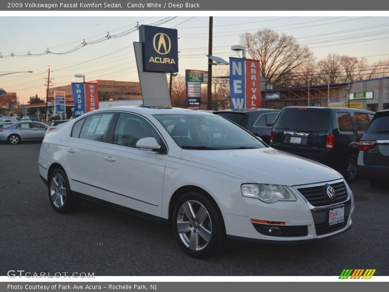 Candy White / Deep Black 2009 Volkswagen Passat Komfort Sedan