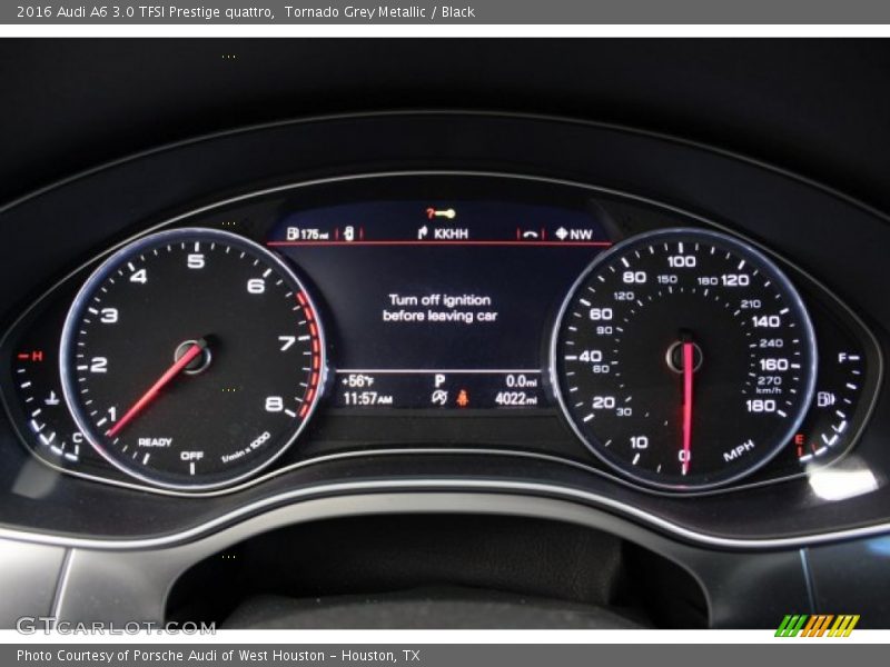 Tornado Grey Metallic / Black 2016 Audi A6 3.0 TFSI Prestige quattro