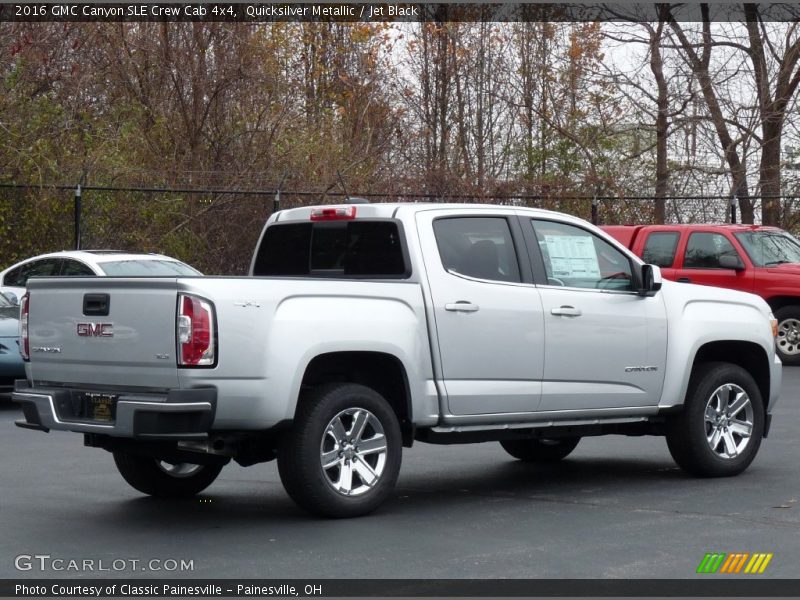 Quicksilver Metallic / Jet Black 2016 GMC Canyon SLE Crew Cab 4x4