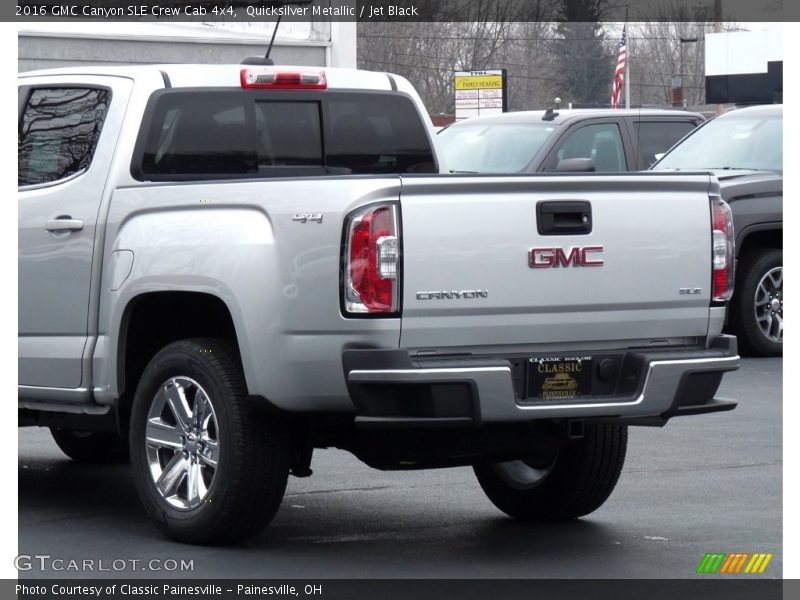 Quicksilver Metallic / Jet Black 2016 GMC Canyon SLE Crew Cab 4x4