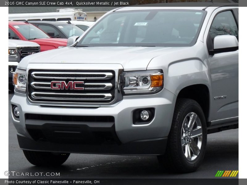 Quicksilver Metallic / Jet Black 2016 GMC Canyon SLE Crew Cab 4x4