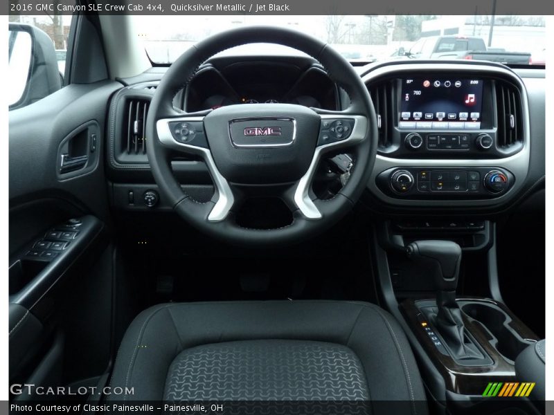 Quicksilver Metallic / Jet Black 2016 GMC Canyon SLE Crew Cab 4x4