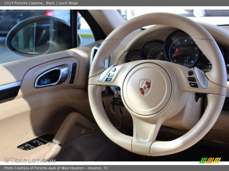 Black / Luxor Beige 2014 Porsche Cayenne