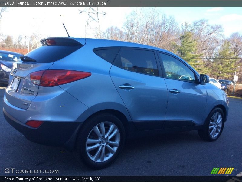 Aurora Blue / Taupe 2013 Hyundai Tucson Limited AWD
