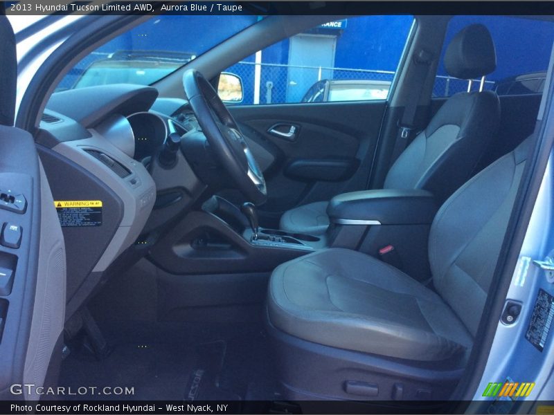 Aurora Blue / Taupe 2013 Hyundai Tucson Limited AWD