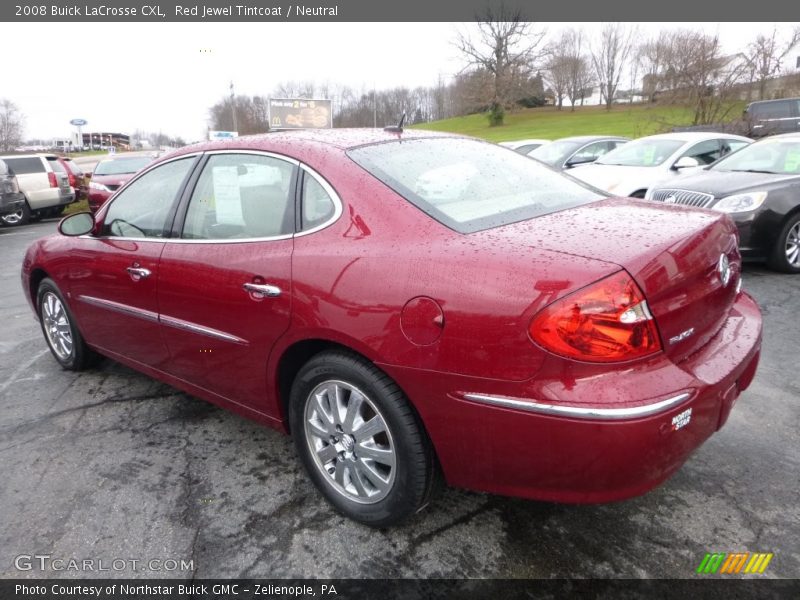Red Jewel Tintcoat / Neutral 2008 Buick LaCrosse CXL